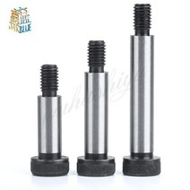 M5 M6 M8 M10 직경 = 6 8 10 12mm 등급 12.9 강철 육각 육각 소켓 캡 헤드 숄더 롤러 베어링 나사 볼트 고, 17 80mm, 02 M6 shoulder dia 8mm