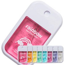 휴대용 뿌리는 손소독제 스프레이 세니타이저 미스트 8종 40ml 레인보우 의약외품 손세정제, 엘로우 프리지아향