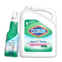 [미국 코스트코] Clorox 클로락스 다목적 클리너 클렌저 946ml 스프레이 + 5.32L 리필 All - Purpose Cleaner with Bleach