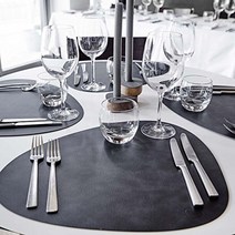 독일 린드디엔에이 테이블매트 곡선 L 37 x 44cm 브라운 불 식탁매트 독일출고-564000, 단일옵션, 단일옵션