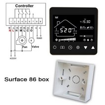 환기 시스템 컨트롤러 CO2 모니터링 컨트롤러 0-10V 팬 또는 수동 바이 패스 밸브가있는 3 단 팬 출력 329015, ac220v 숨기기 86 상자