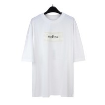 [MM6 MAISON MARGIELA] 남녀공용 QUADERNO 오버사이즈 반팔 티셔츠 S