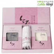 우수Y1XF484 (로하스) 한지 숙녀양말 손수건 선물 셋트 닥나무 원료의 한지를 이용한 섬유 우수한 착용감 따뜻 통기성