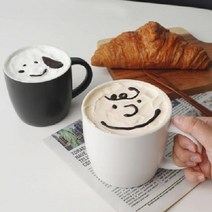 심플컬러 무광 가정용 데일리 머그컵 380ml 모던 예쁜 커피숍컵, 블랙