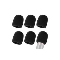 NEWER 마이크 커버 폼 6팩 볼형 마이크 윈드스크린 핸드헬드 마이크 폼 커버 노래방/팟캐스트/레코딩 스튜디오/스테이지 퍼포먼스/온라인 미팅에 적용블랙