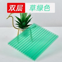 농막 지붕 복층 폴리카보네이트 투명 렉산 패널 골판, 녹색 10mm 두께 크기 2.1x6m