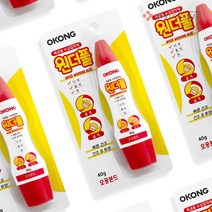 철공자닷컴 오공 원더풀 40G 만능 목공 수성 접착 풀 나무 종이 천 우드 공예 공작 글루 학교 본드, 포장형 1세트