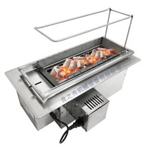 자동 양꼬치 회전 기계 캠핑용 꼬치 그릴 숯불 양갈비, 18줄