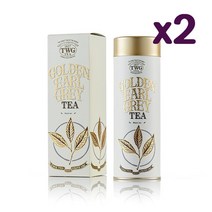 TWG 골든 얼그레이 잎차 기프트 틴 100g x2개 Golden Earl Grey Loose Leaf, 2개