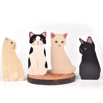 우동방구 고양이편지 카드 봉투 세트 이색 손편지지 메세지, 1. 얼룩고양이