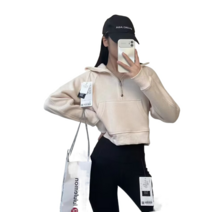 스쿠바 여성 루즈핏 굴뚝넥 후드 LW3FJ6S