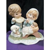 스페인 피겨린 야드로 도자기인형 미니미 가족 장식 소품, 미니미 도자기 가족