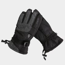 라시엘로 남성 보드 에어 장갑 LAN1803 방한 방수 스키 장갑, 블랙