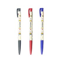 동아 미피 유성볼펜 0.5mm 미피펜 캐릭터볼펜, 레드