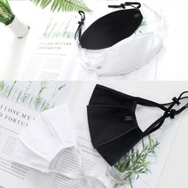 렌느 국내제작 필터내장형마스크 필터면마스크 무지화이트 블랙 면마스크 빨아쓰는마스크 끈조절마스크 어린이~성인