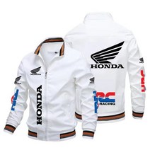 오토바이 바이크 자켓 상의 점퍼 2022 Spring Autumn New Honda HRC Men Jacket Casual Windbreake Motorcy, 10 6DF77M20222111Z