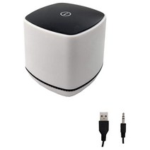 미니 데스크탑 스피커 USB 전원 및 3.5mm 오디오 입력 유선 컴퓨터 오디오 PC / 스마트 폰 및 태블릿 컴퓨터, 하얀, 01 White