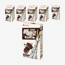 롯데제과 빼빼로 화이트 쿠키, 37g, 10개