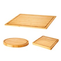 이케아 올레뷔 도마 3P(44x28cm+24x24cm+지름20cm) 대나무