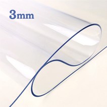 예피아 유리대용 투명매트 두께 3mm식탁매트(5cm)단위, 3mm 세로115cm x, 가로205cm