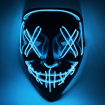 피제닉 할로윈 파티 led 가면, 블루