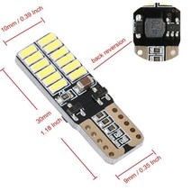 호환 자동차 부품 부속품 1pcs 자동차 T10 4014 LED 24SMD Canbus 오류 무료 전구 사이드 테일 라이트 램프, 한개옵션1, 한개옵션0