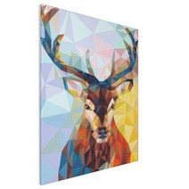 votgl DIY 명화그리기 꽃과풍경 동물 diy 그림그리기 세트 40 x 50 cm, 96.꽃사슴