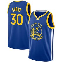 남자 골든스테이트 워리어스 스티븐 커리 30# NBA 로열 블루 유니폼