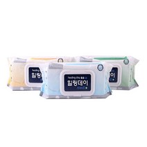 환자용 두꺼운 물티슈 엠보싱 플레인 캡형 60매x10팩, 10개, 60개