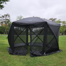 투명텐트 육각 보온 쉘터 우레탄 포장마차 옥상 천막 바람막이 야외 테라스, 4.0x4.0x2.4M