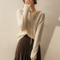 허그허그 / 클래식 캐시미어 후드 니트 스웨터