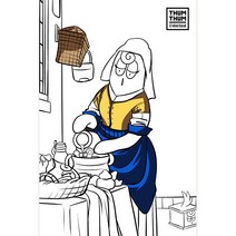 아트조이 DIY 스크래치 나이트뷰, G-09 우유를 따르는 여인