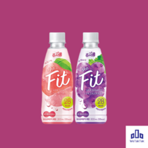 빙그레 쥬시쿨 더핏 복숭아 포도 300ml X 12개입, 쥬시쿨 더 핏 포도 12개