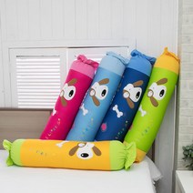 꿀몽 포비 사탕베개 에어메쉬원단 3D메쉬원단 롱베개 긴베개 바디필로우 아동베개 유아베개 성인베개 베, 딥블(솜포함)