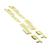 오토바이 바디 클릭 로고 배지 엠 블 럼 스티커 데 칼 혼다 실버 윙 GT 250 400 600 크롬/골드 부드러운 플, 01 3D Gold Decals