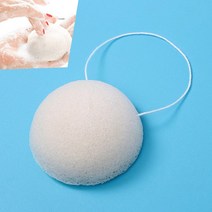 좋은마켓 곤약 스펀지 화이트 클렌징퍼프 세안퍼프