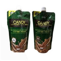 캔디 씨투엠 티에스 트리트먼트 칼라크림400g 새치커버염색 다시마추출물 흑설탕함유, 1개, 07)9NS아주밝은황갈색