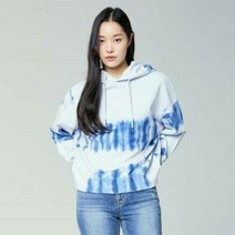 이랜드 [버커루]버커루 봄 가을 30% 여성 루즈핏 타이다이 후드 티셔츠 B225TS600P_부천점