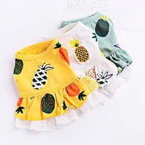 강아지 원피스 파인애플 원피스 강아지옷 애견 옷 애완견 옷 애견 겨울 옷 애견 의류 강아지 의류 강아지 조끼 반려 견 옷 개 옷 소형 견 옷 예쁜 강아지 옷 쇼핑몰, 그린