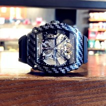 2022 새로운 Richard Hollow 자동 기계식 시계 Tourbillon 시계 남성용 성격 방수 야광 시계