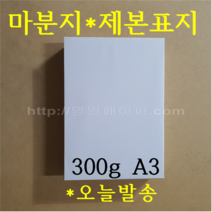 [ 초특가 ] 마분지 300g A3 100매 제본표지