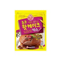 오뚜기 아이들간식 브런치 홈파티 쵸코핫케이크믹스 1KG 영양간식 한끼식사, 2개