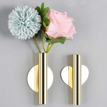 JS STYLE 벽화병 납골당꾸미기 벽걸이 화병 납골당 꽃부착 봉안당 부착식 화병 벽에 붙이는 꽃병 꽃걸이 조화 꽂이, 퓨어골드, 하트