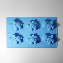 별님아씨 명가 다양한 금형 실리콘몰드, 금형-공룡 3종 6구 몰드