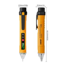전기계량기 ANENG VC1010 디지털 전압 감지기 스마트 테스터 펜 측정기 12V 1000V 전류 전기 센서 테스트 연필, [03] YELLOW
