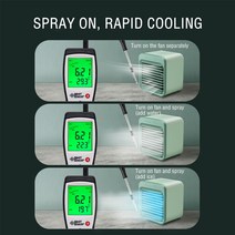 휴대용에어컨 소형에어컨 미니에어컨 미니 에어컨 쿨러 팬 USB 충전식 휴대용 3 기어 공기 냉각 팬 사무실, 한개옵션0