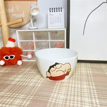짱구는 못말려 캐릭터 밥그릇 캐릭터 식기세트 귀여운 토끼 어린이 선물 YUM57, A