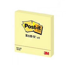 쓰리엠 포스트잇 정사각 중간형, 옐로우, 6개