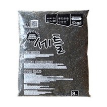 아쿠아리움 세틀 산처리 자연 흑사 8kg, 5개