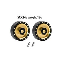 평기어 베벨기어 드론 rc카 무거운 황동 카운터 웨이트 액슬 하우징 커버 스티어링 너클 웜 차동 장치 RC 크롤러 자동차 축 SCX24 업그레이드 부품용, [05] D1